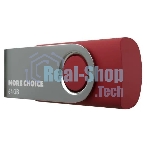 Флешка USB More Choice MF64-4 (4610196407666), 64Gb, USB 2.0, R/W 30/10, красный