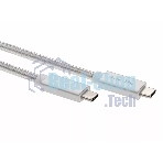 Кабель USB 3.1 Type Cm -- Cm IC 5А 10Gbs длина 1M, Telecom TC420S серебряный