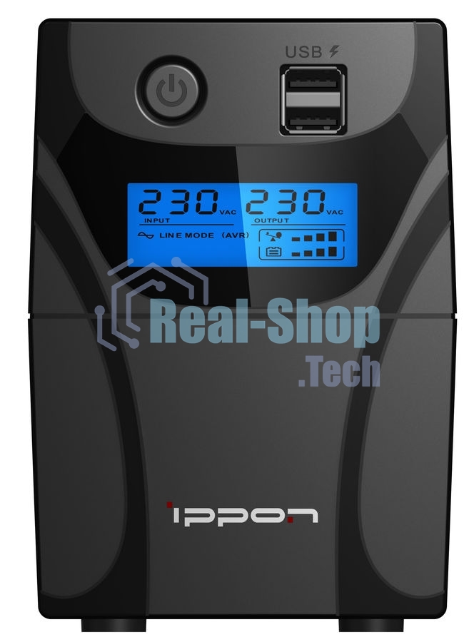 Источник бесперебойного питания Ippon Back Power Pro II 600 / 600 ВА / 360 Вт / 4 x CEE 7 (евророзетка)