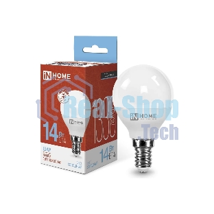 Лампа светодиодная LED-ШАР-VC 14Вт 230В E14 6500К 1330лм IN HOME 4690612047850