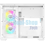 Корпус Ocypus Gamma C54 WH ARGB, Mini-Tower, белый, 3 x 120 мм