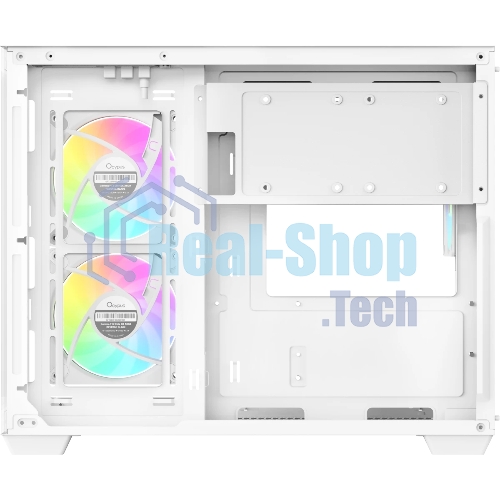 Корпус Ocypus Gamma C54 WH ARGB, Mini-Tower, белый, 3 x 120 мм