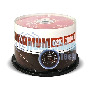 Диск CD-R Mirex 700 Mb, 52х, Maximum, Cake Box (50), (50/300)