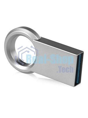 Флешка USB QUMO 64Gb Ring USB 3.0 цвет корпуса металлик(QM64GUD3-Ring)
