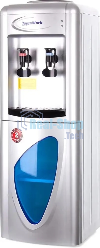 Кулер для воды Aqua Work 0.7LR, верхняя загрузка, нагрев 95 °С, охлаждение 10 °С, серебристый
