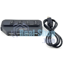 USB-концентратор Behpex BPH-1907, USB 2.0, USB 4 порта, USB