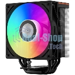 Устройство охлаждения (кулер) PcCooler RT500 Digital BK ARGb RT500-BKAWYL-GL черный 120мм алюминий+медь 2200rpm 32db 4-pin 240W