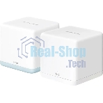 Mesh Wi-Fi система Mercusys Halo H32G(2-pack) AC1200, до 300 Мбит/с на 2,4 ГГц + до 867 Мбит/с на 5 ГГц, комплект 2 шт