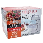 Миксер DELTA LUX DE-7901C белый с серым