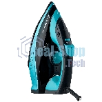 Утюг BRAYER BR4019 голубой/черный, 2400 Вт, 25 г/мин, 140 г/мин, 320 мл