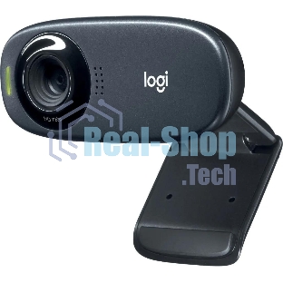 Веб-камера Logitech C310 HD 1280x720, 30 кадр/с, USB Type-A, микрофон (шумоподавление), автоосвещение, универсальное крепление