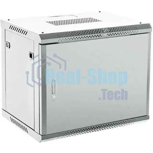 Шкаф коммутационный Rexant настенный 9U 450x600 мм пер. дв. металл серый