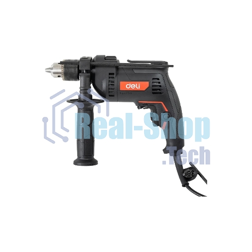 Дрель Deli DE-CZ13-1E, 680Вт, сетевая, ударная