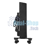 Конвектор электрический Denzel XCE-1000B черный, 1000 Вт, 15 м2, термостат