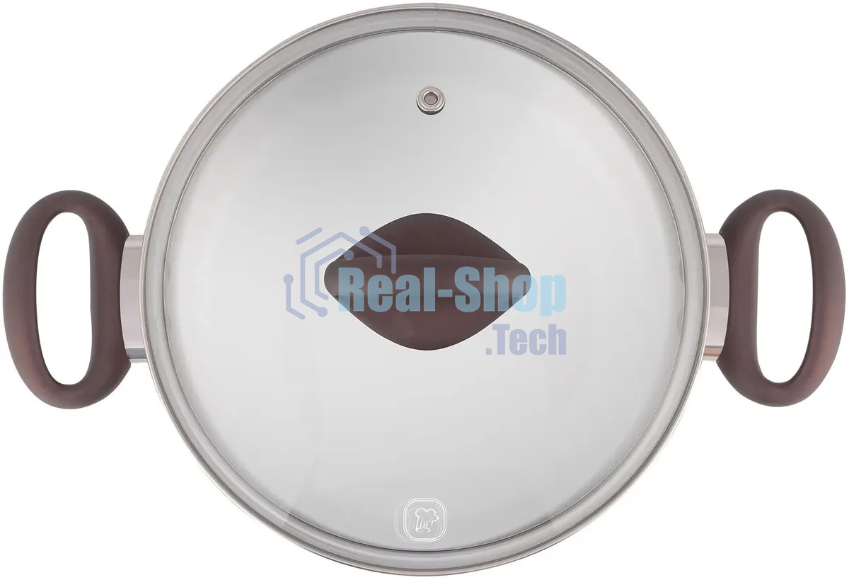 Кастрюля Rondell Tierno RDS-1592, 2.8 л, 20 см, с крышкой, стальной