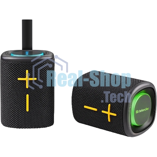 Колонка портативная Defender Union black (20Вт, 2.0 стерео, Bluetooth, питание от аккумулятора)