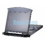 KVM консоль с переключателем ATEN 1L/1R 16p C5 D.Rail LCD KVM over IP SW