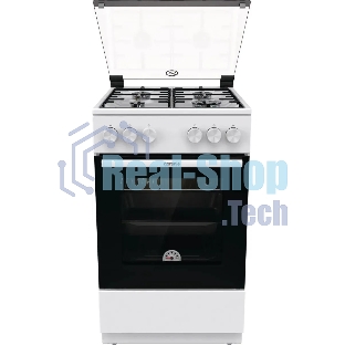 Плита газовая Gorenje GG5A10WH белый, конфорок 4 газовых, духовка 70 л, 50 см x 85 см x 59.4 см