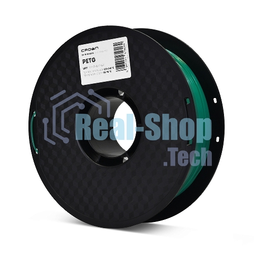 Филамент Crown Micro CM-FILPETG017G PETG 1.75 1кг темно-зеленый