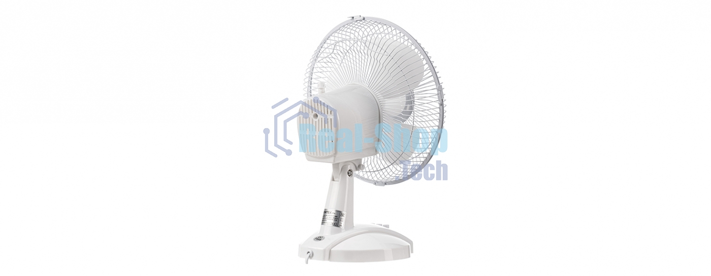 Вентилятор Centek CT-5006 белый, настольный, 25 Вт, 2 скорости, 23 см