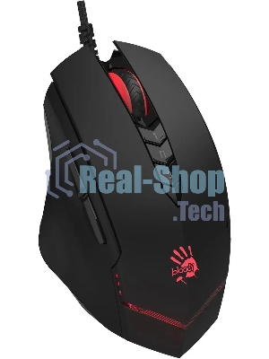 Мышь проводная A4Tech Bloody V8 черный, 3200 dpi, USB, кнопки - 8