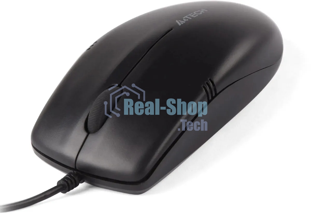 Мышь проводная A4Tech OP-530NUS черный, 1200 dpi, USB, кнопки - 3