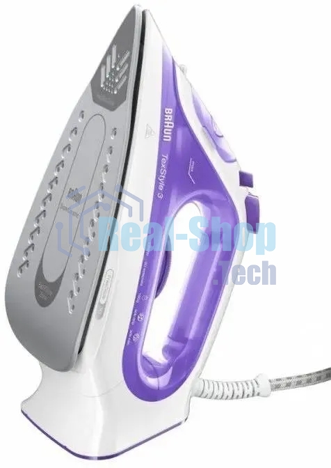 Утюг Braun SI3042VI фиолетовый/белый, 2350 Вт, 45 г/мин, 160 г/мин, 270 мл