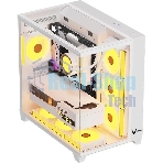 Компьютерный корпус Aerocool/Formula Crystal Z9 белый без БП ATX 7x120мм 2xUSB3.0 audio bott PSU