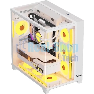 Компьютерный корпус Aerocool/Formula Crystal Z9 белый без БП ATX 7x120мм 2xUSB3.0 audio bott PSU