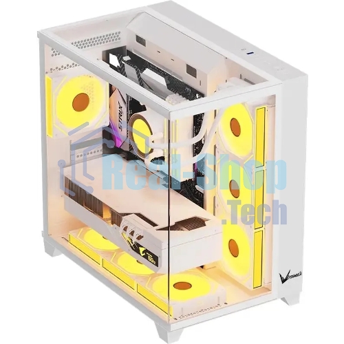 Компьютерный корпус Aerocool/Formula Crystal Z9 белый без БП ATX 7x120мм 2xUSB3.0 audio bott PSU