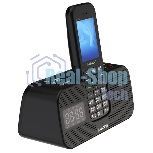 Мобильный телефон Maxvi RT-03 + док-станция, черный