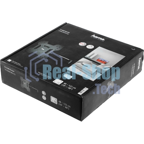 Кронштейн для телевизора Hama TILT TV Premium черный, 19