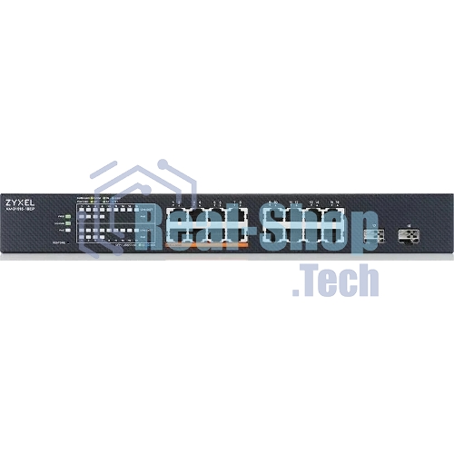 Коммутатор Zyxel NebulaFlex XMG1915-18EP-EU0101F 16x2.5Gbит/с 2SFP+ 8PoE++ 180W управляемый