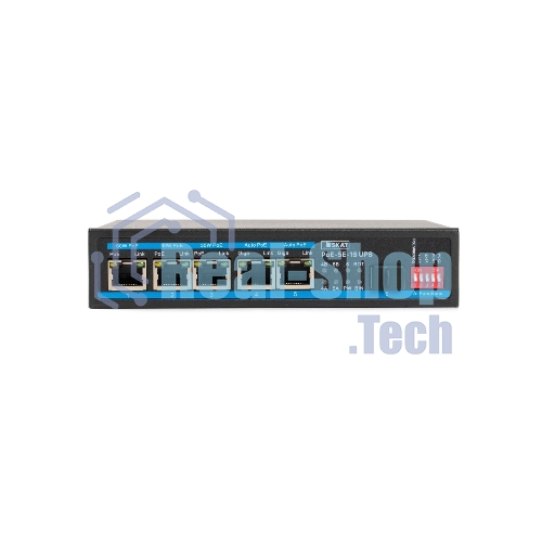 Коммутатор бесперебойный SKAT PoE-5E-1S UPS POE 120Вт порты: 5-Ethernet 1-Uplink