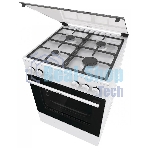 Плита газовая Gorenje GG6A11WF белый, конфорок 4 газовых, духовка 72 л, 60 см x 85 см x 60 см