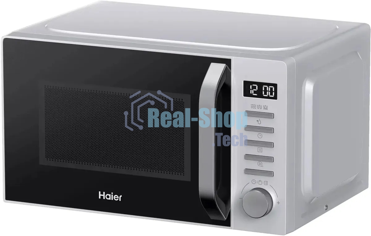 Микроволновая печь Haier HMB-DG208SA серебристый, 20 л, 800 Вт, переключатели - кнопки, поворотный механизм