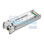Модуль SFP TP-Link 1000Base-BX WDM Bi-Directional SFP module, TX: 1550 nm and RX: 1310 nm, 1 LC Simplex port, up to 2 km transmission distance in 9/125 m SMF (Single-Mode Fiber), Supports Digital Diagnostic Monitoring (DDM).