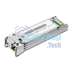 Модуль SFP TP-Link 1000Base-BX WDM Bi-Directional SFP module, TX: 1550 nm and RX: 1310 nm, 1 LC Simplex port, up to 2 km transmission distance in 9/125 m SMF (Single-Mode Fiber), Supports Digital Diagnostic Monitoring (DDM).