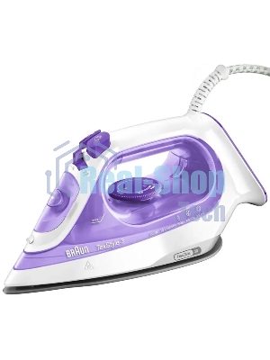 Утюг Braun SI3042VI фиолетовый/белый, 2350 Вт, 45 г/мин, 160 г/мин, 270 мл