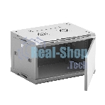 Шкаф телекоммуникационный настенный NEOMAX 6U (600х350), металлическая дверь, замок-ключ (3 шт), разборный, цвет серый (1 коробка) NCB-WM6U-6035MK3-100-GY