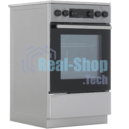 Плита электрическая Gorenje GEC5C40XAOT серебристый, конфорок 4 шт, духовка 70 л, 50 см x 85 см x 59.4 см