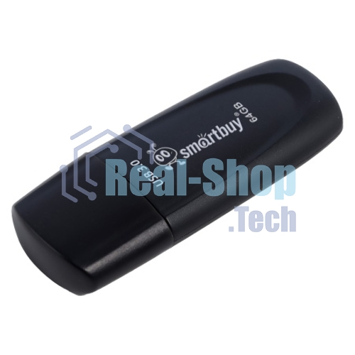Флешка USB SmartBuy Scout black (SB064Gb3SCK), 64Gb, USB 3.0/3.1, R/W 100/40, черный
