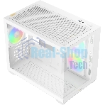 Корпус Ocypus Gamma C54 WH ARGB, Mini-Tower, белый, 3 x 120 мм