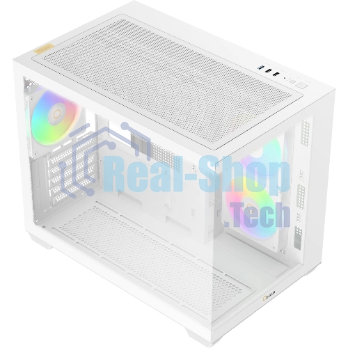 Корпус Ocypus Gamma C54 WH ARGB, Mini-Tower, белый, 3 x 120 мм