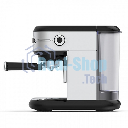 Кофеварка рожковая BQ CM3001 сталь-черный, исп. кофе - молотый, 1 л, 1450 Вт, 15 бар