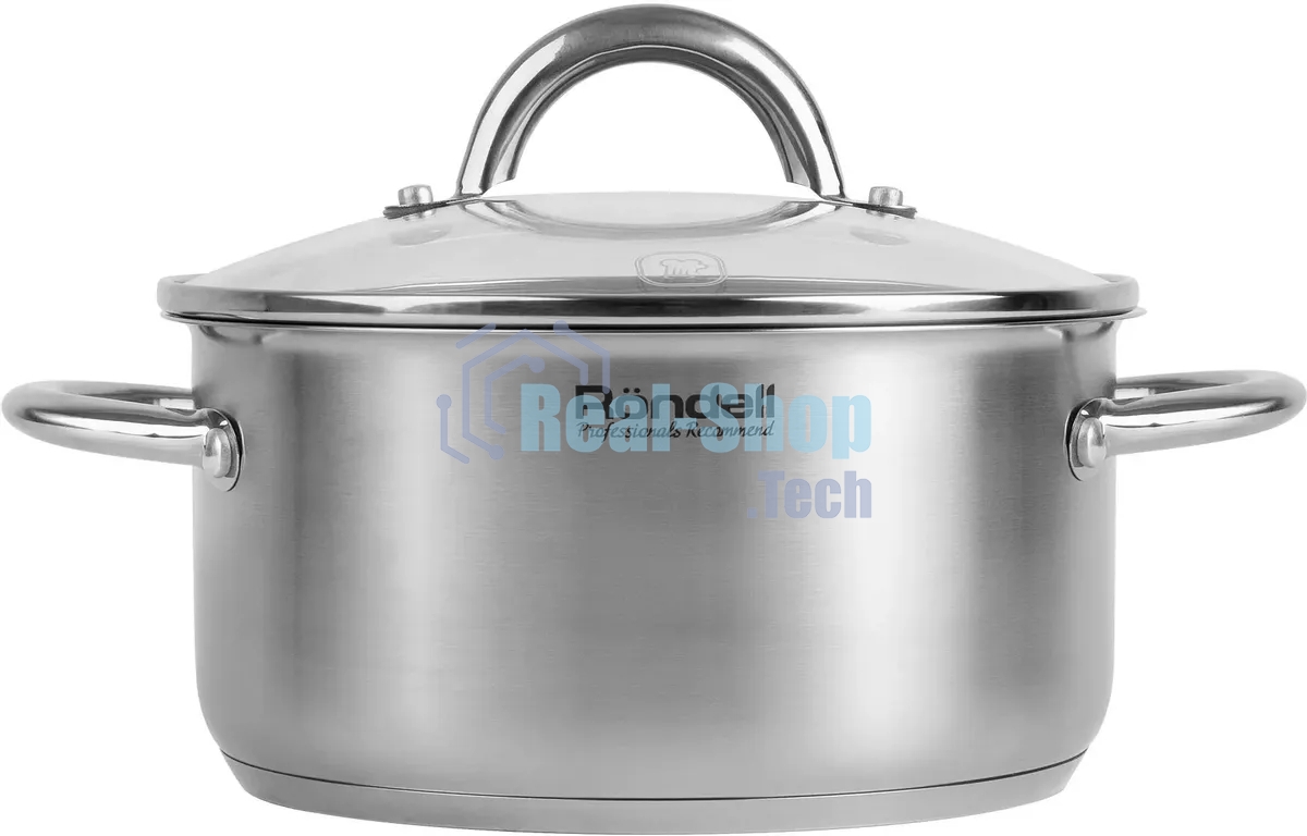 Кастрюля Rondell Point RDS-1310 2 л. d=18 см с крышкой, нержавеющая сталь 18/10