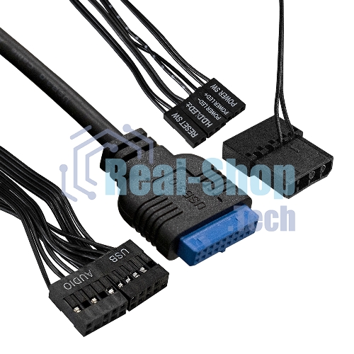 Компьютерный корпус Minitower ExeGate mEVO-7807-NPX500 (mATX, БП 500NPX 12см, 1хUSB+1хUSB 3.0, черный 1x12см с RGb подсветкой)