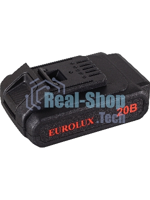 Дрель-шуруповерт Eurolux ДА-20/2Li, 20 В, 1.5 Ач, 35 Нм, щеточный