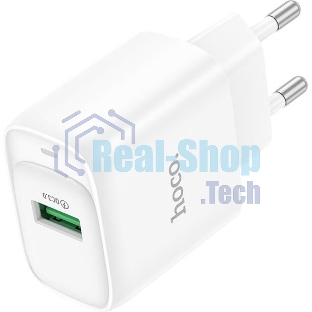 Сетевое зарядное устройство HOCO C140A 1USB 3.0A QC3.0, белый