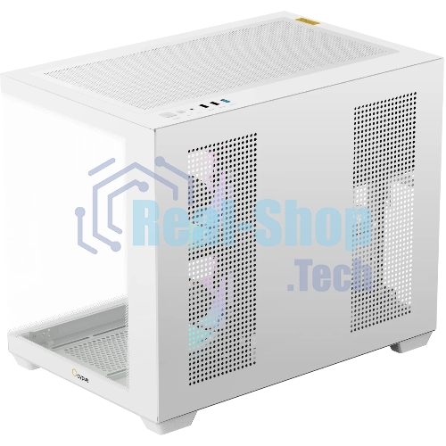 Корпус Ocypus Gamma C54 WH ARGB, Mini-Tower, белый, 3 x 120 мм